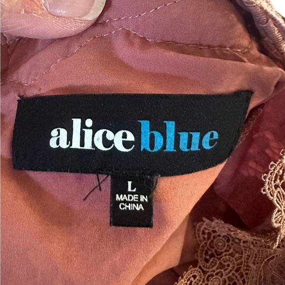 Alice Blue Lace Floral Detail Blouse size large - Picture 5 of 5